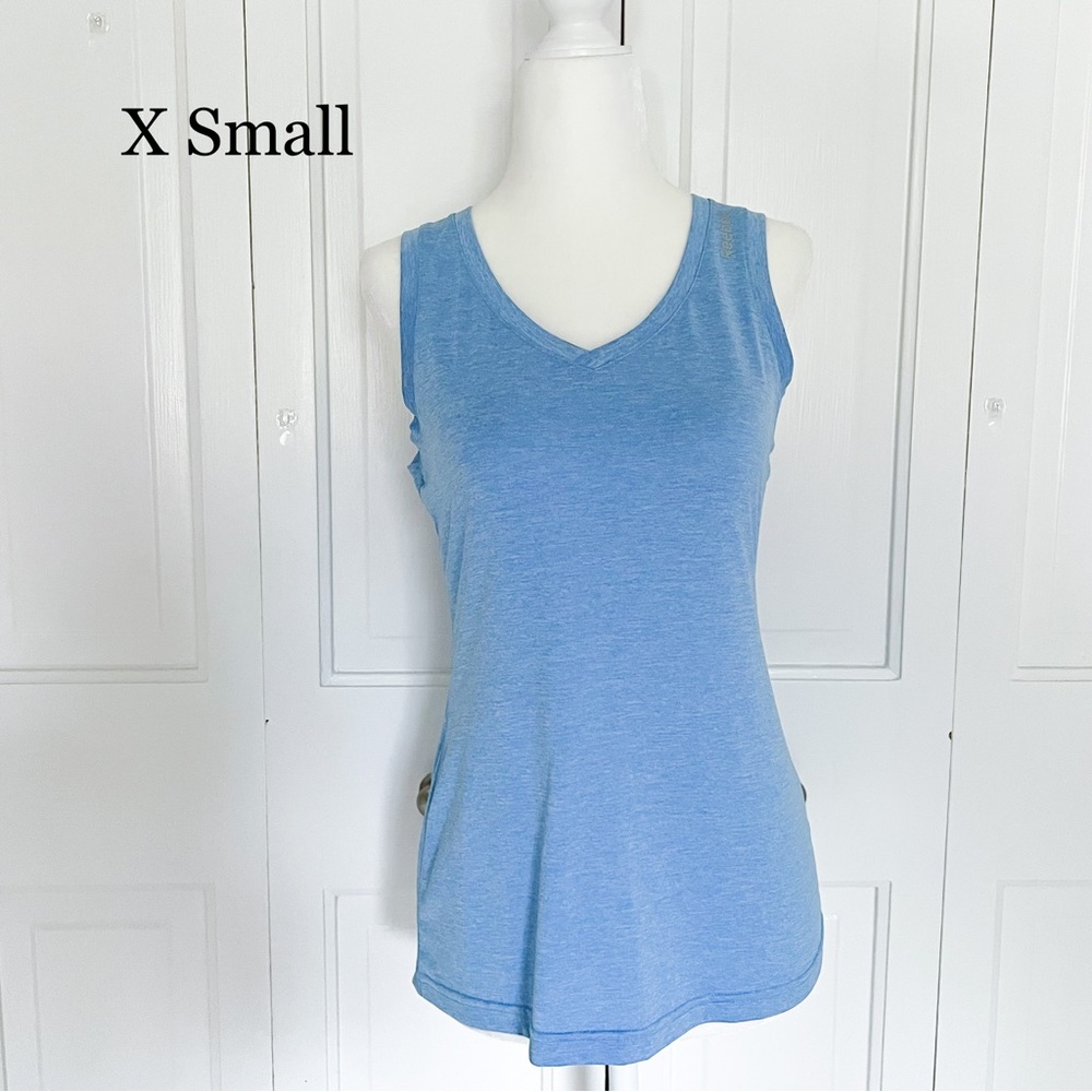 X Small Reebook Light Blue Workout Tank Top